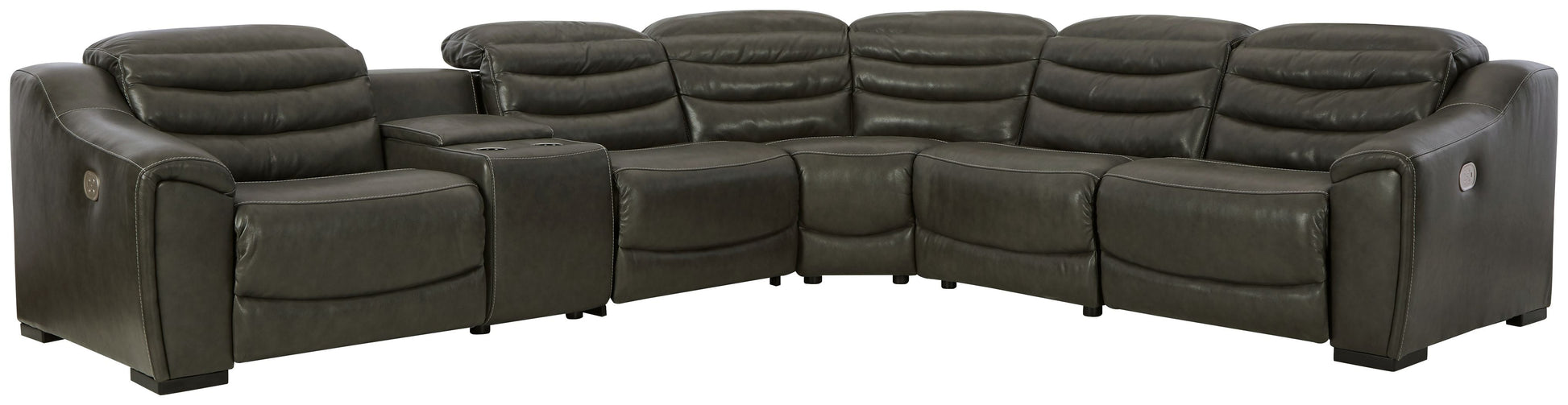 Signature Design by Ashley® Center Line - Power Recliner Sectional | Meri Furniture
