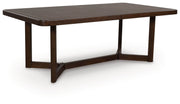 Dilenno - Rectangular Dining Room Extension Table - Dark Brown