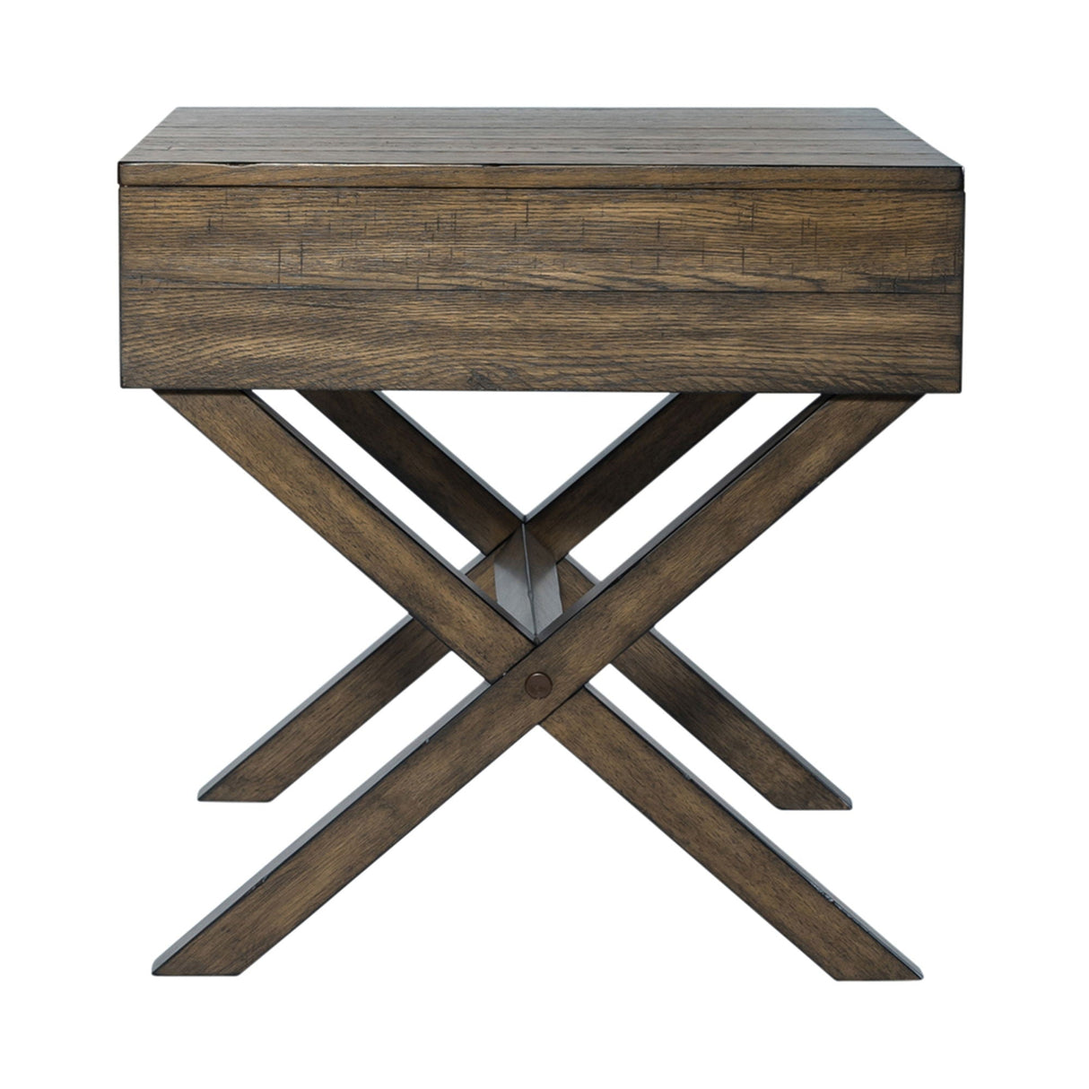 Liberty Furniture Lennox - Drawer End Table - Dark Brown | Meri Furniture