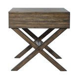 Liberty Furniture Lennox - Drawer End Table - Dark Brown | Meri Furniture