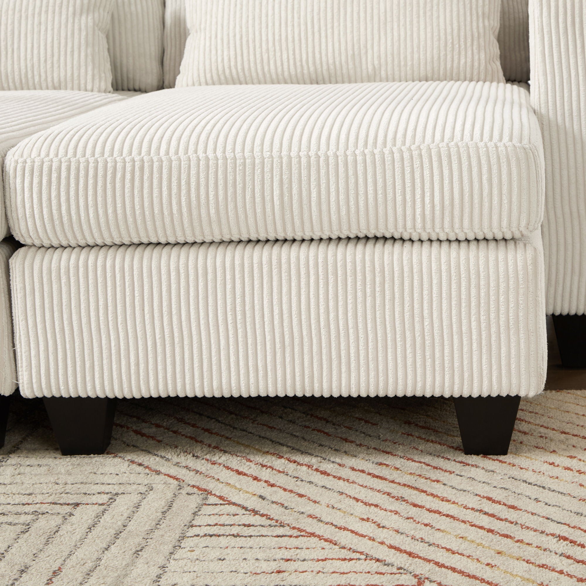 Convertible Chaise Lounge Sofa Chair With USB Ports, Cup Holders, Phone Holder And Storage