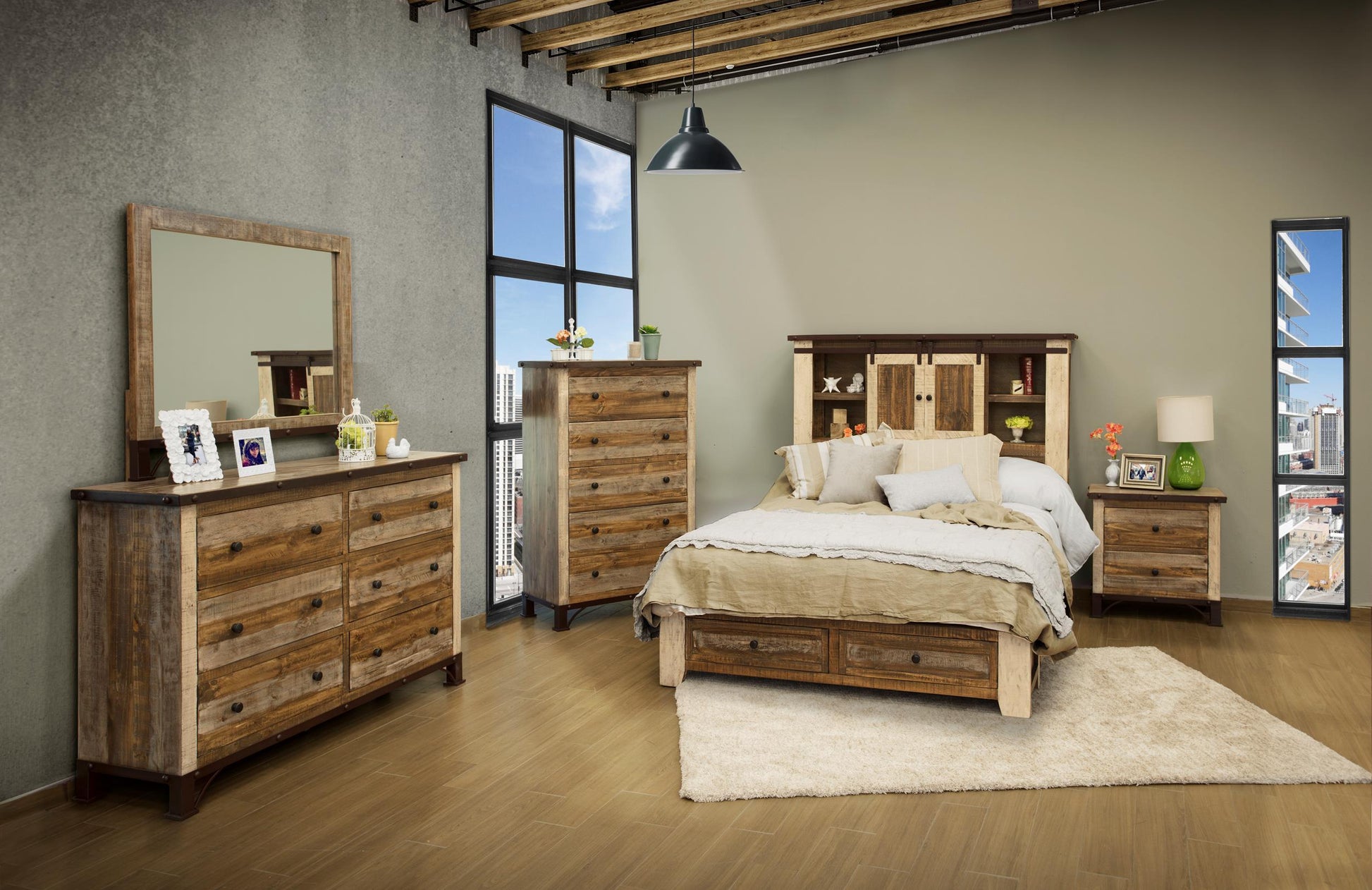 International Furniture Direct Antique - Nightstand | Meri Furniture