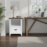 Hampton - 1 Drawer File - Jasmine Whitewash / Barnwood