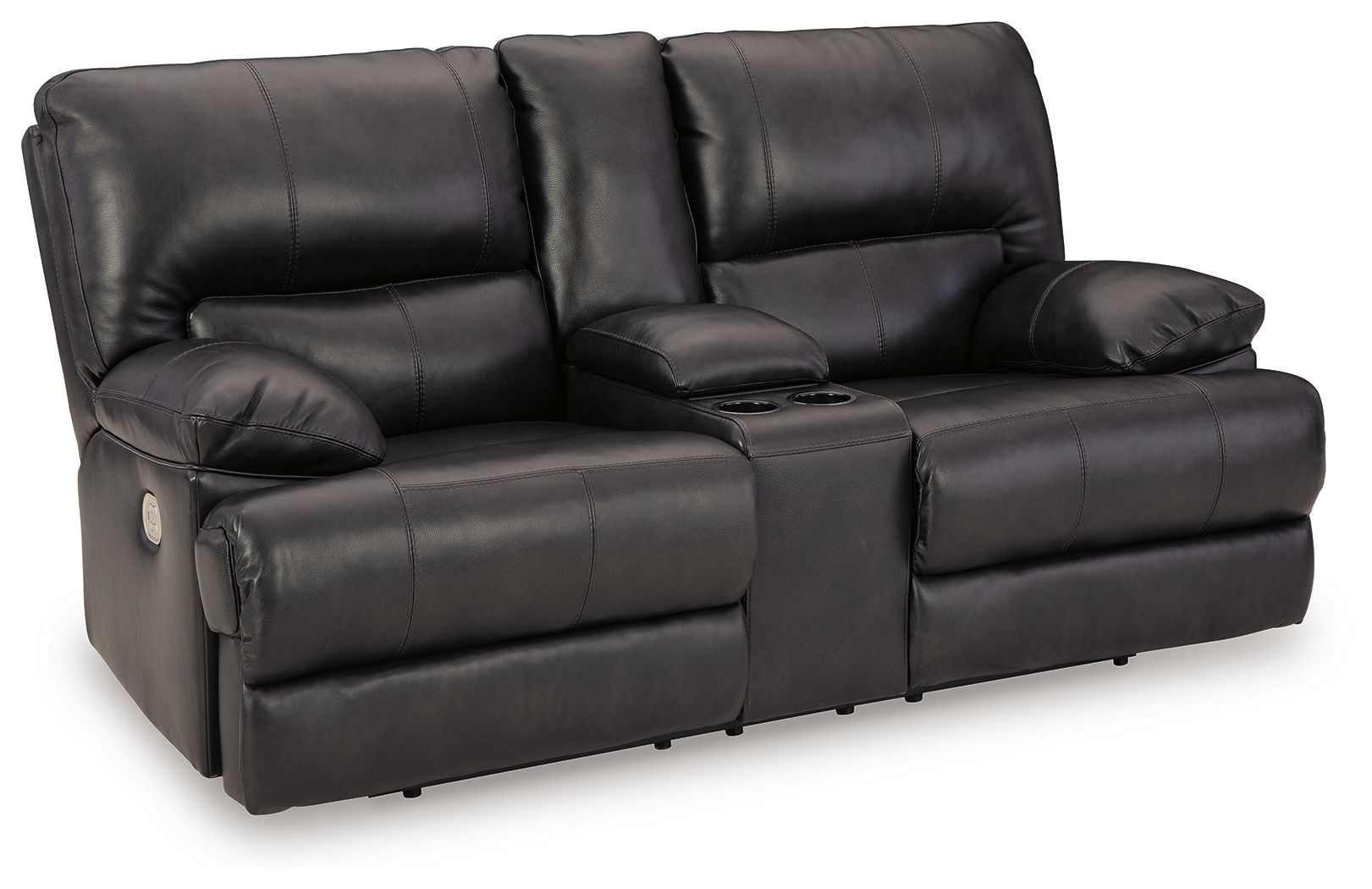 Mountainous - Power Reclining Loveseat With Console /Adj Headrest - Eclipse