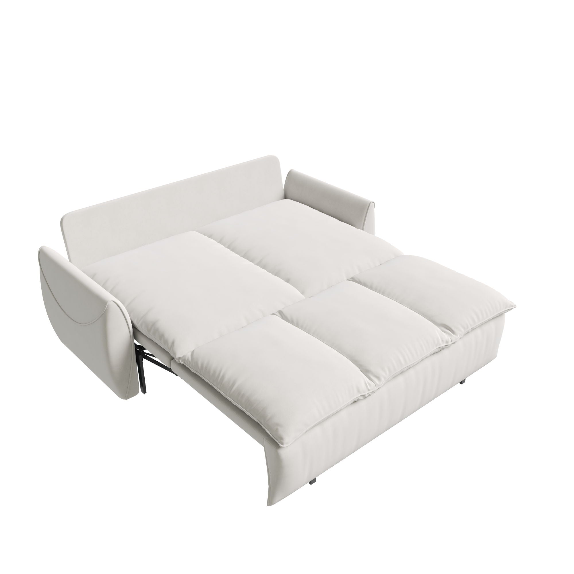 Pull Out Sofa Bed, 3 Seat Convertible Sleeper Sofa With 2 In 1 Pillow And Blanket Set