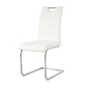 Modern Dining Chairs With Padded Seat And Metal Legs