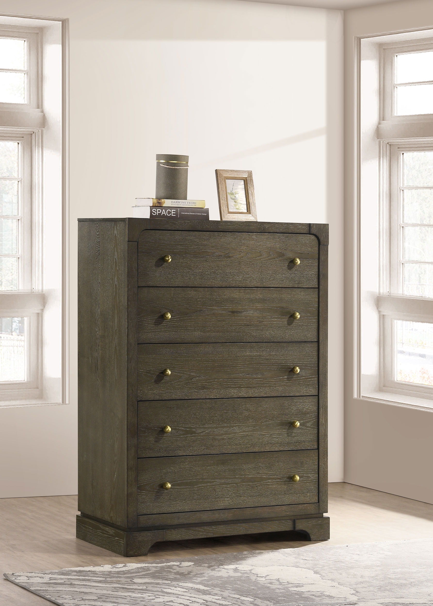 Coaster Fine Furniture Gran Park - 5-Drawer Bedroom Chest Of Drawers - Dark Cocoa | Meri Furniture