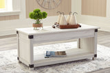 Bayflynn - Whitewash - 3 Pc. - Coffee Table, 2 End Tables