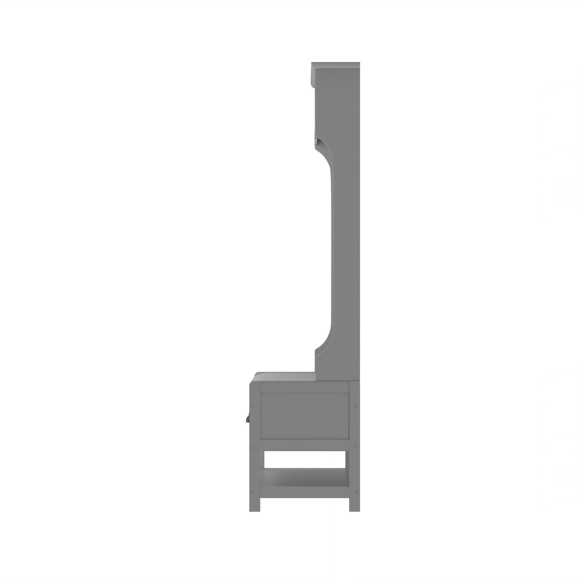 Modern 3 In 1 Hallway Hall Tree With Storage Drawers, Coat Rack, Shoe Rack Bench And Cushion