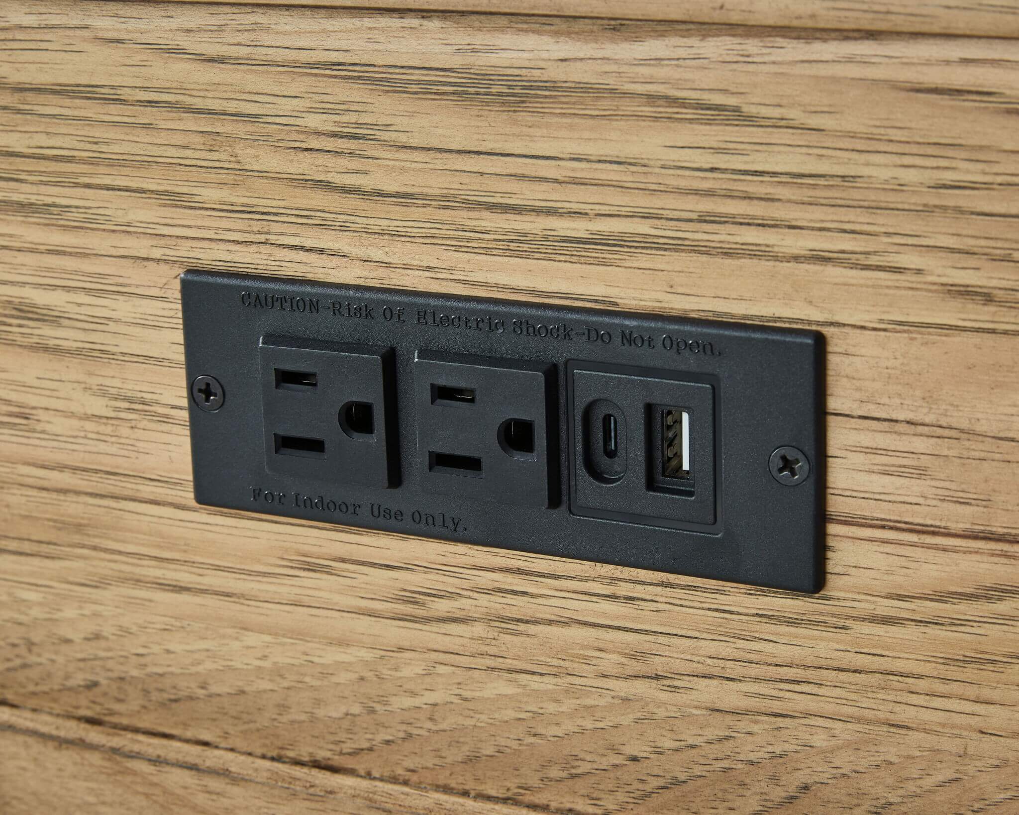 Sharlance - Rectangular End Table - Light Brown