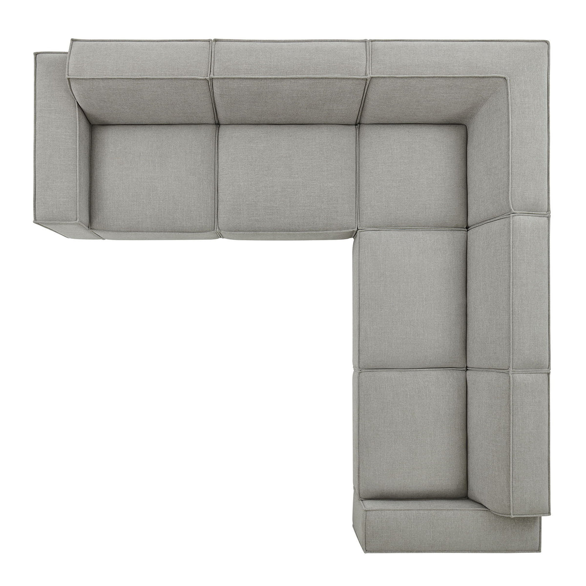 Restore 5-Piece Performance Fabric Upholstered Modular L-Shaped Sofa by Modway