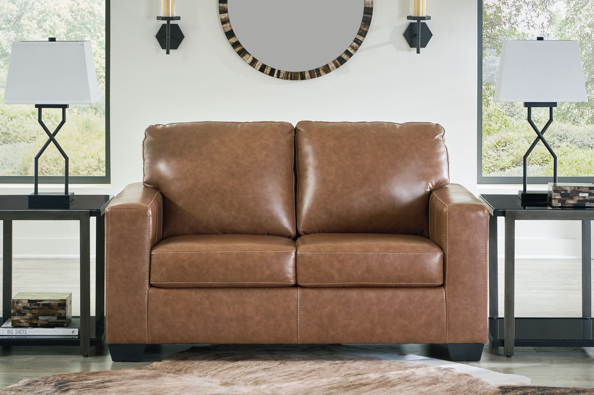 Signature Design by Ashley® Bolsena - Caramel - Loveseat | Meri Furniture