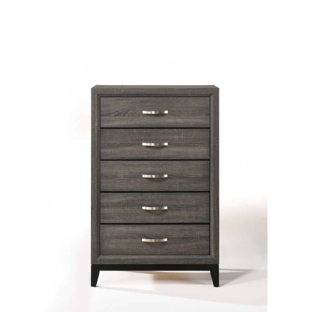 ACME Valdemar - Chest - Weathered Gray | Meri Furniture