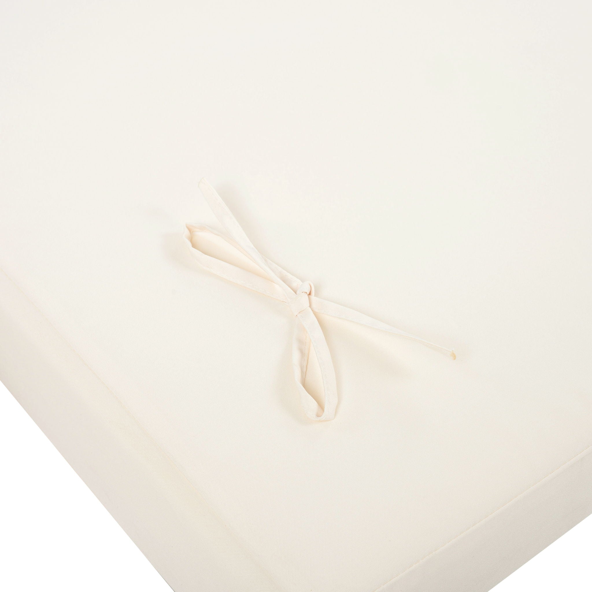 Acacia Wood Lounge Chaise Set With Headrest And Water Resistant Cushions - Beige