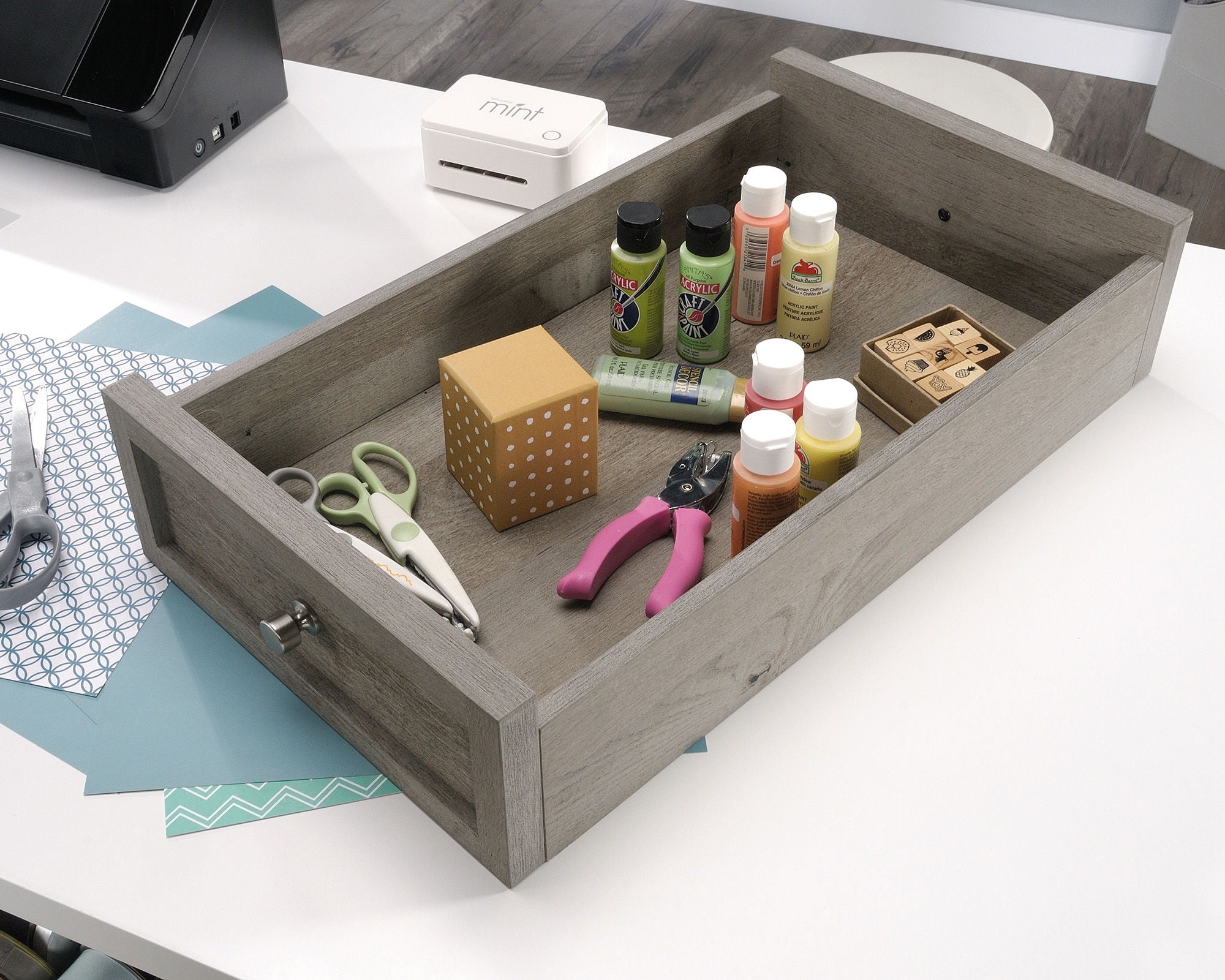 Durable Craft Work Table with Storage
