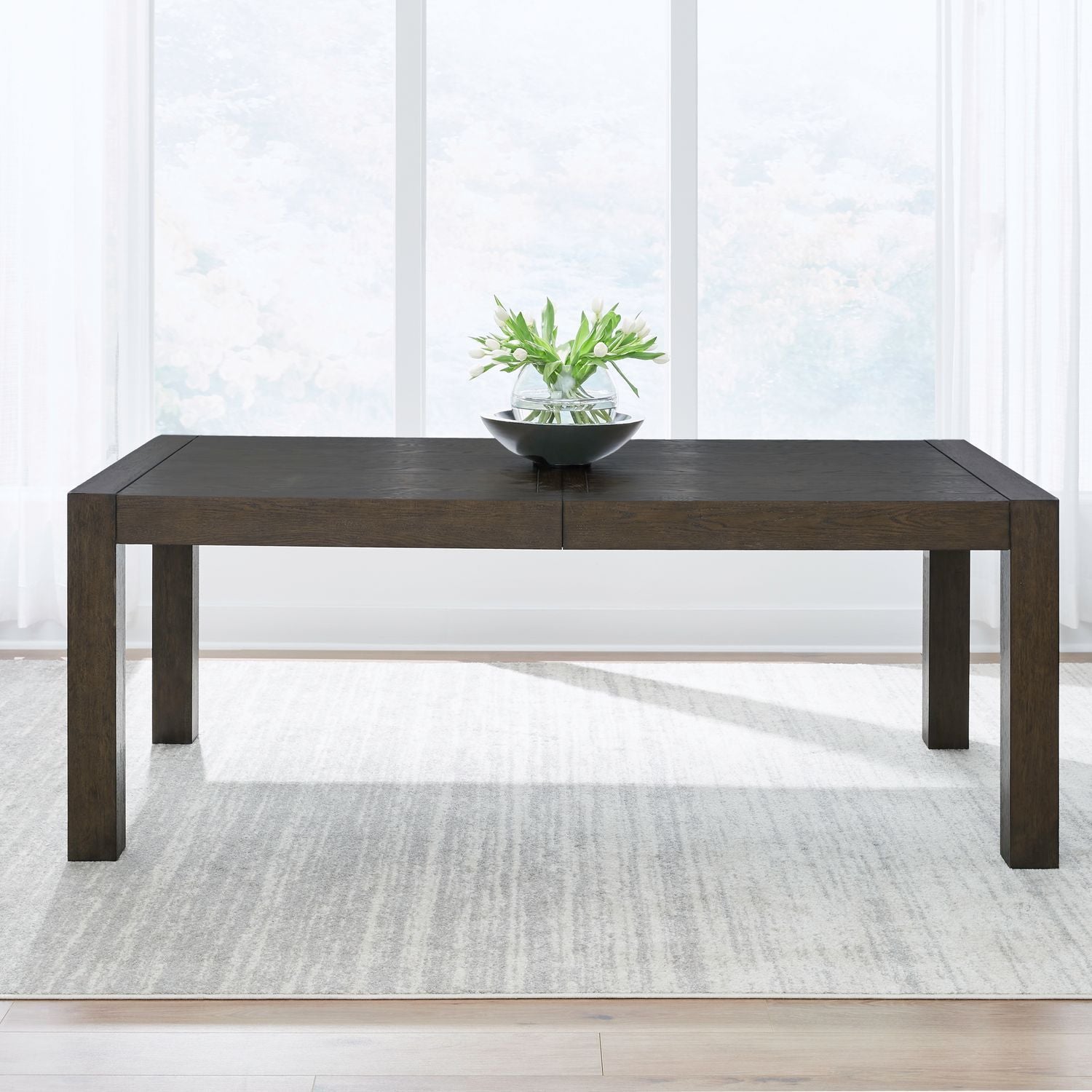 Cascade Falls - Rectangular Leg Table - Satin Espresso