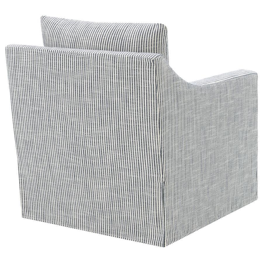 Winter - Upholstered Sloped Arm Accent Swivel Chair