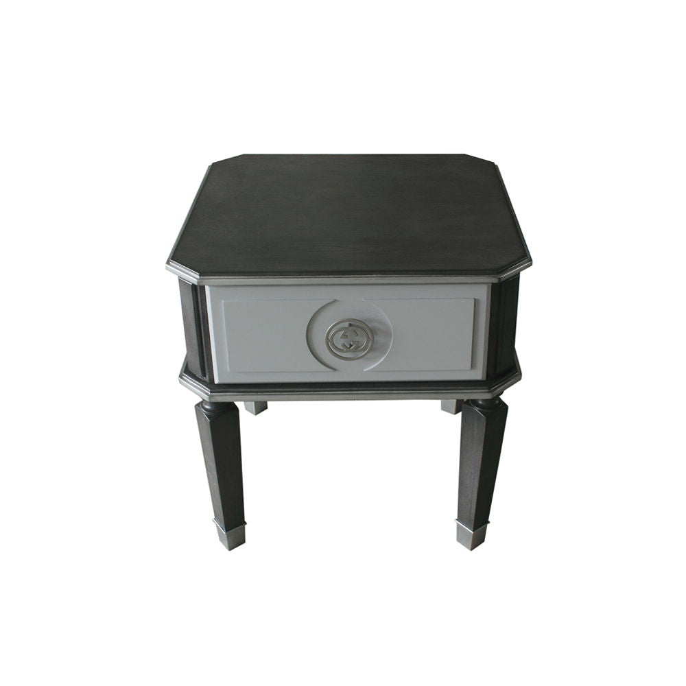 House Beatrice - End Table - Charcoal & Light Gray