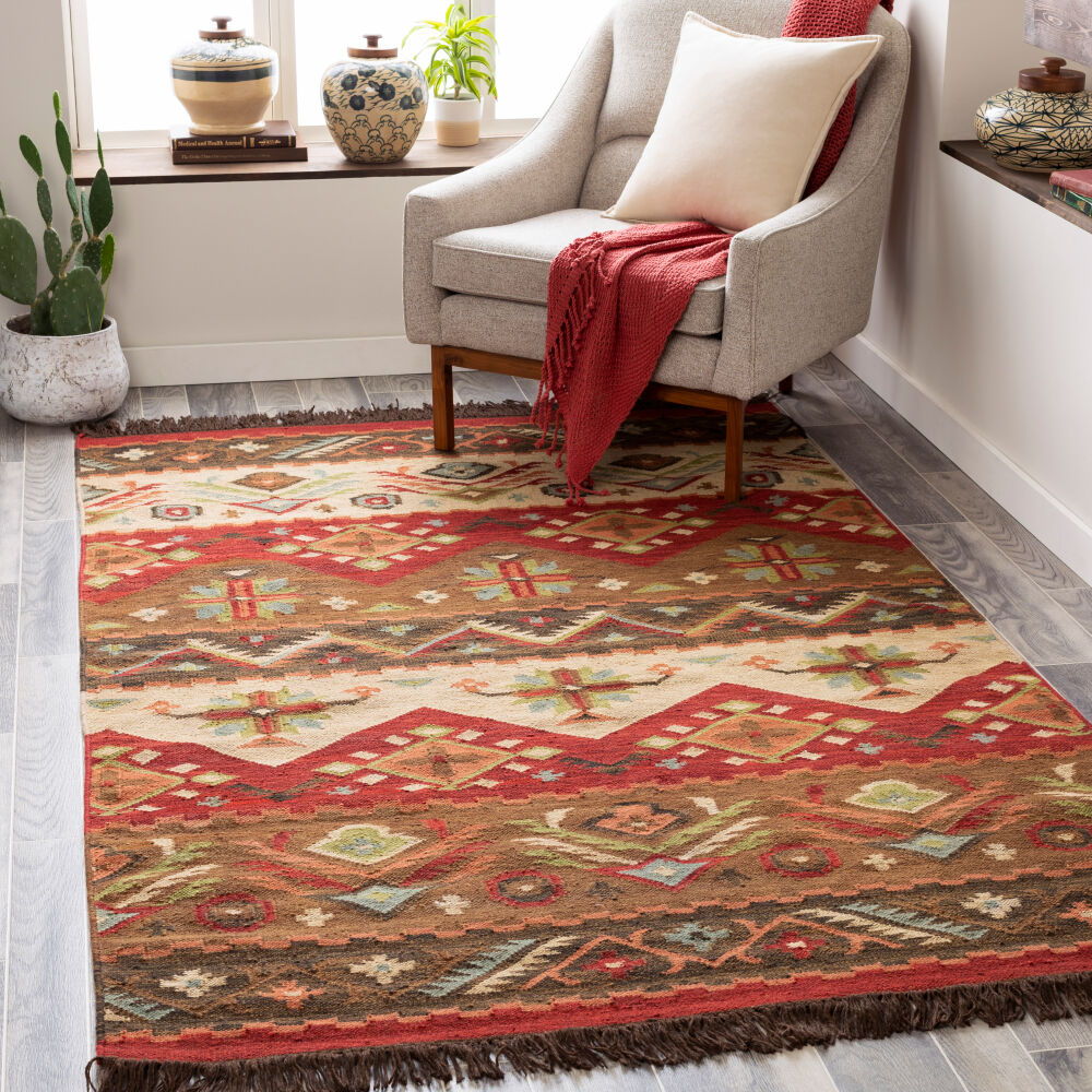 Jewel Tone Handmade Rug