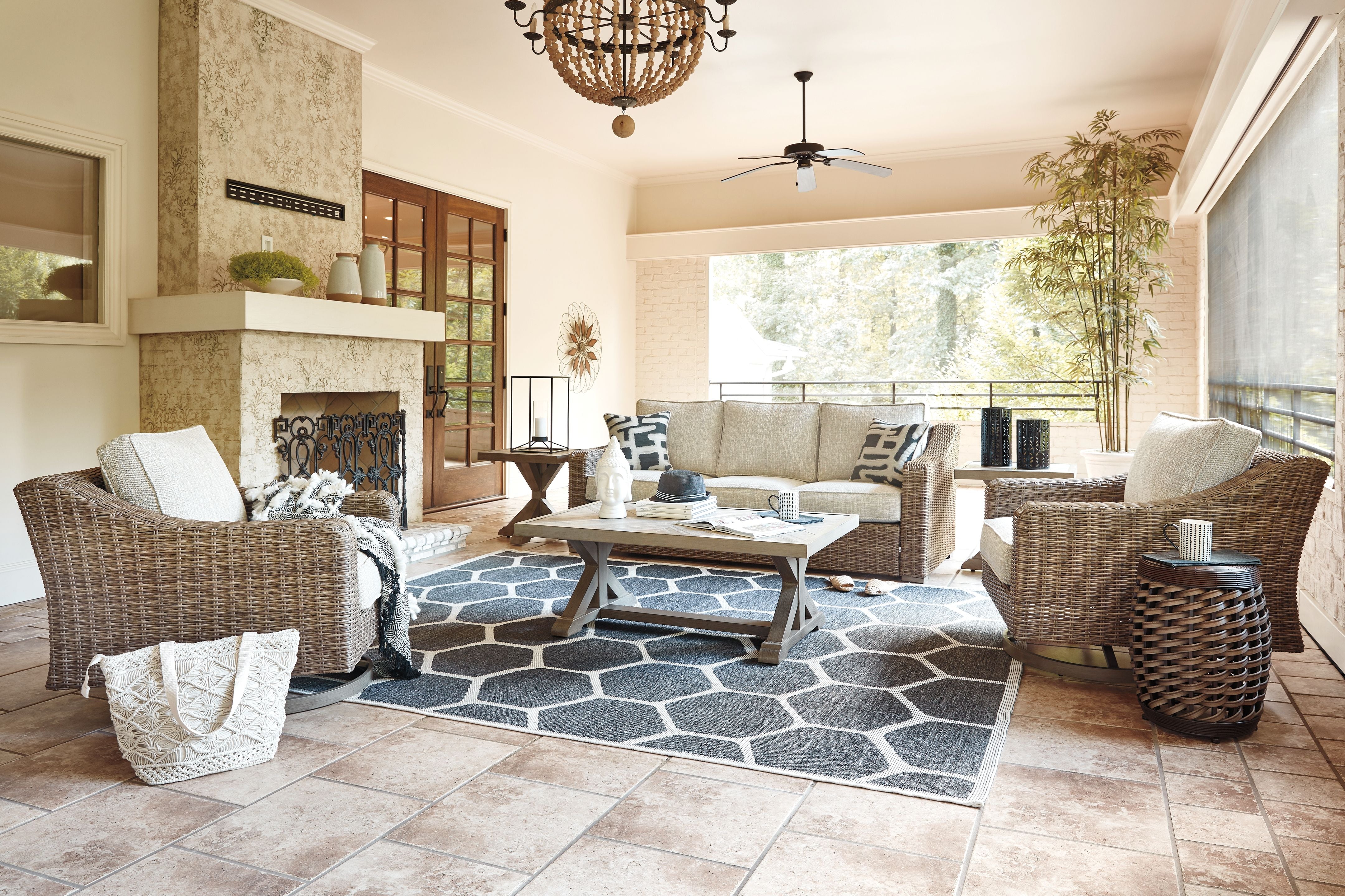 Signature Design by Ashley® Beachcroft - Beige - 6 Pc. - Lounge Set | Meri Furniture