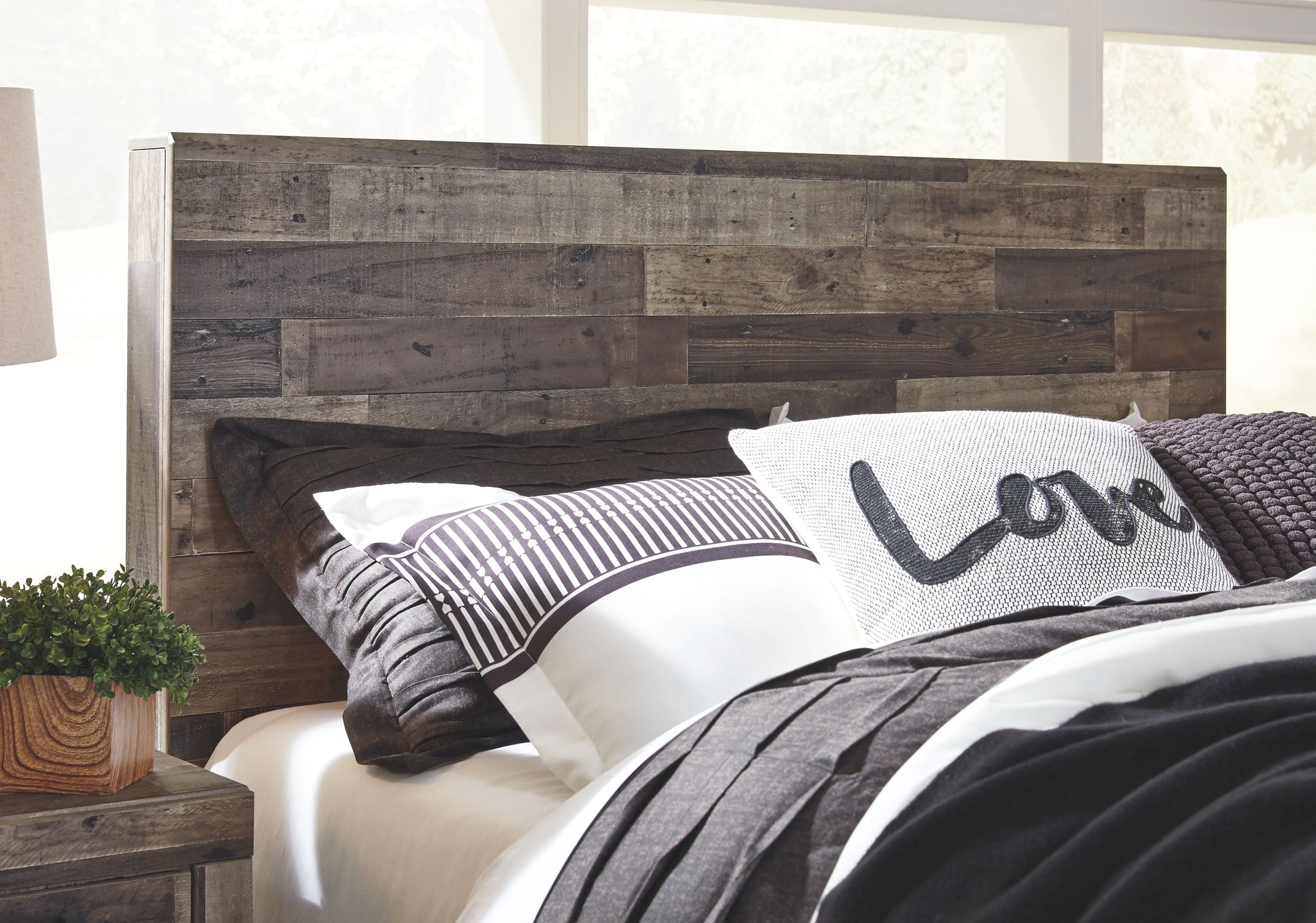 Ashley Furniture Derekson - Panel Headboard | Meri Furniture