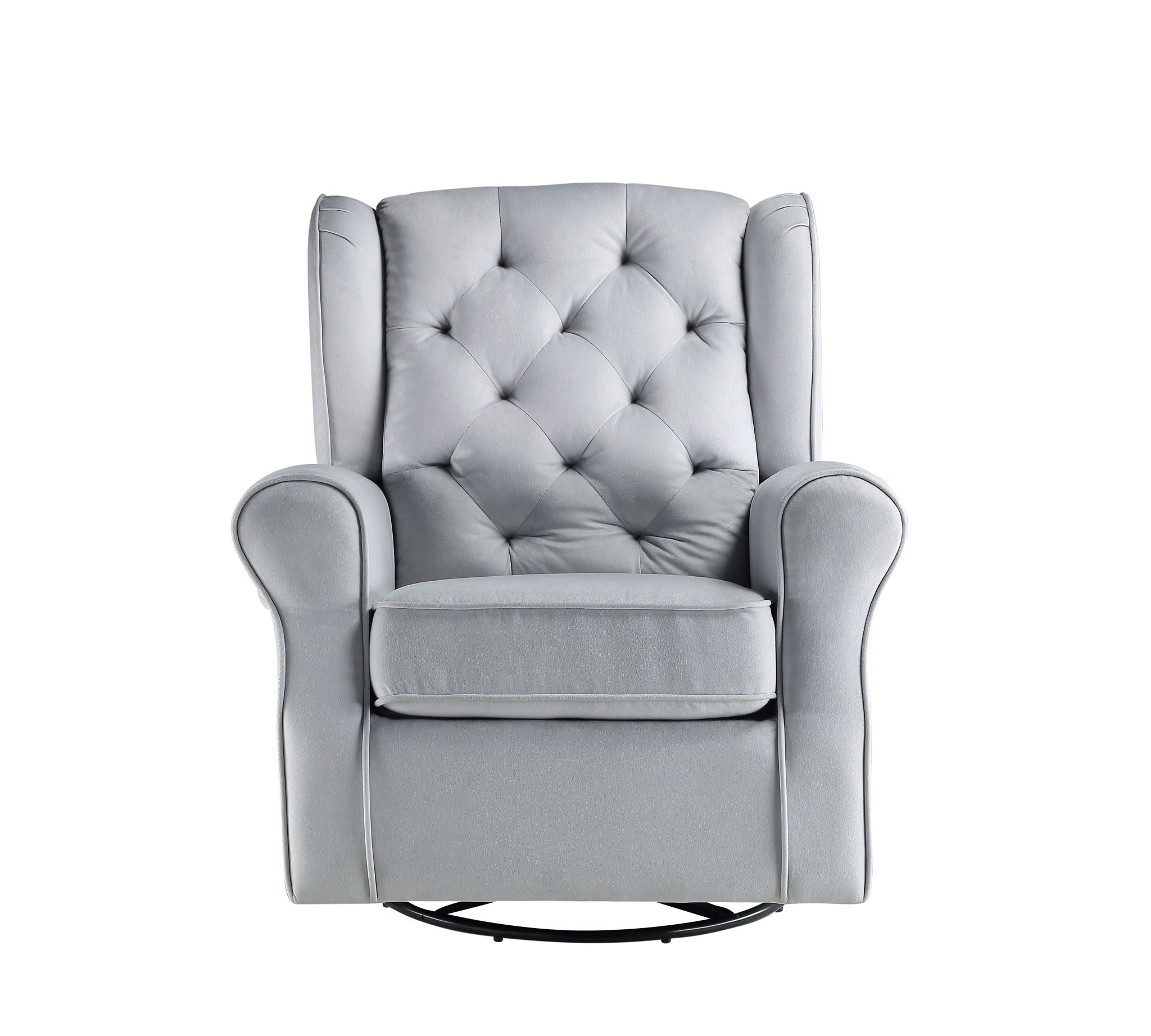 Glider Chair With Swivel - Gray