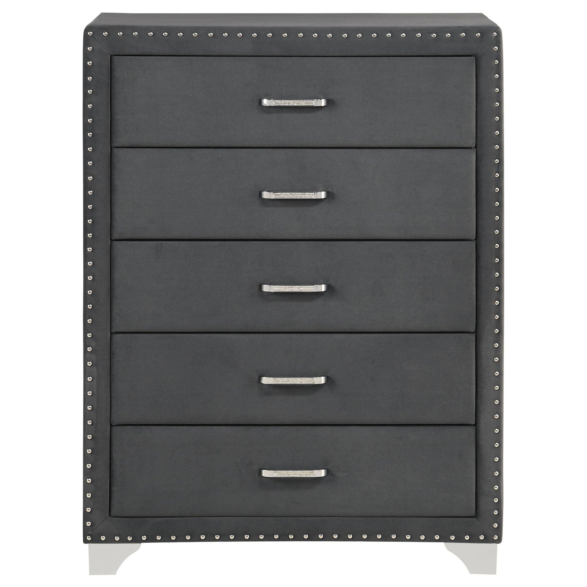 Melody 5-drawer Bedroom Chest Grey