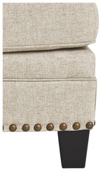 Ashley Furniture Claredon - Linen - Ottoman | Meri Furniture