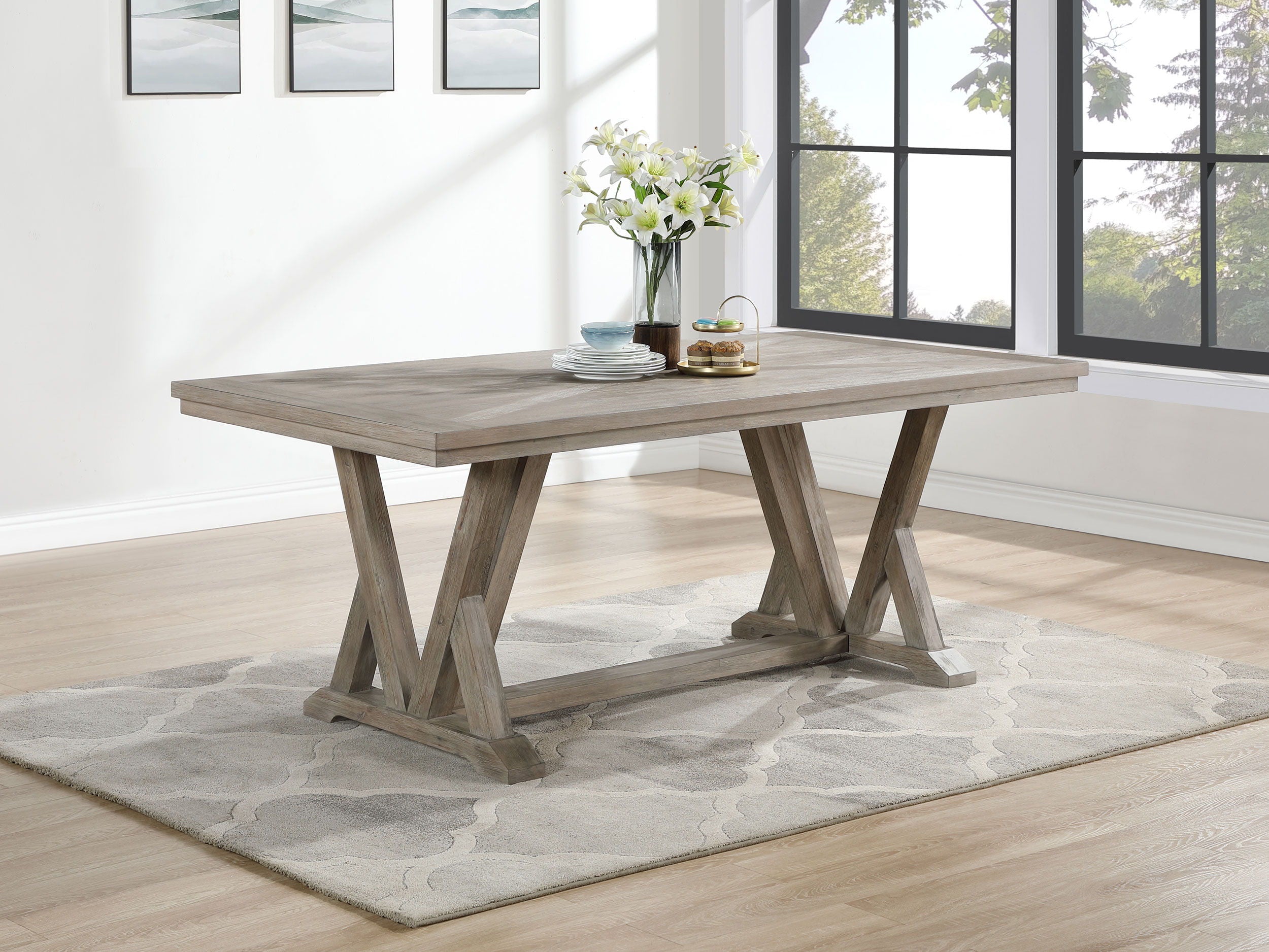 Coaster Fine Furniture Cornelia - Rectangular Dining Table - Coastal Gray | Meri Furniture