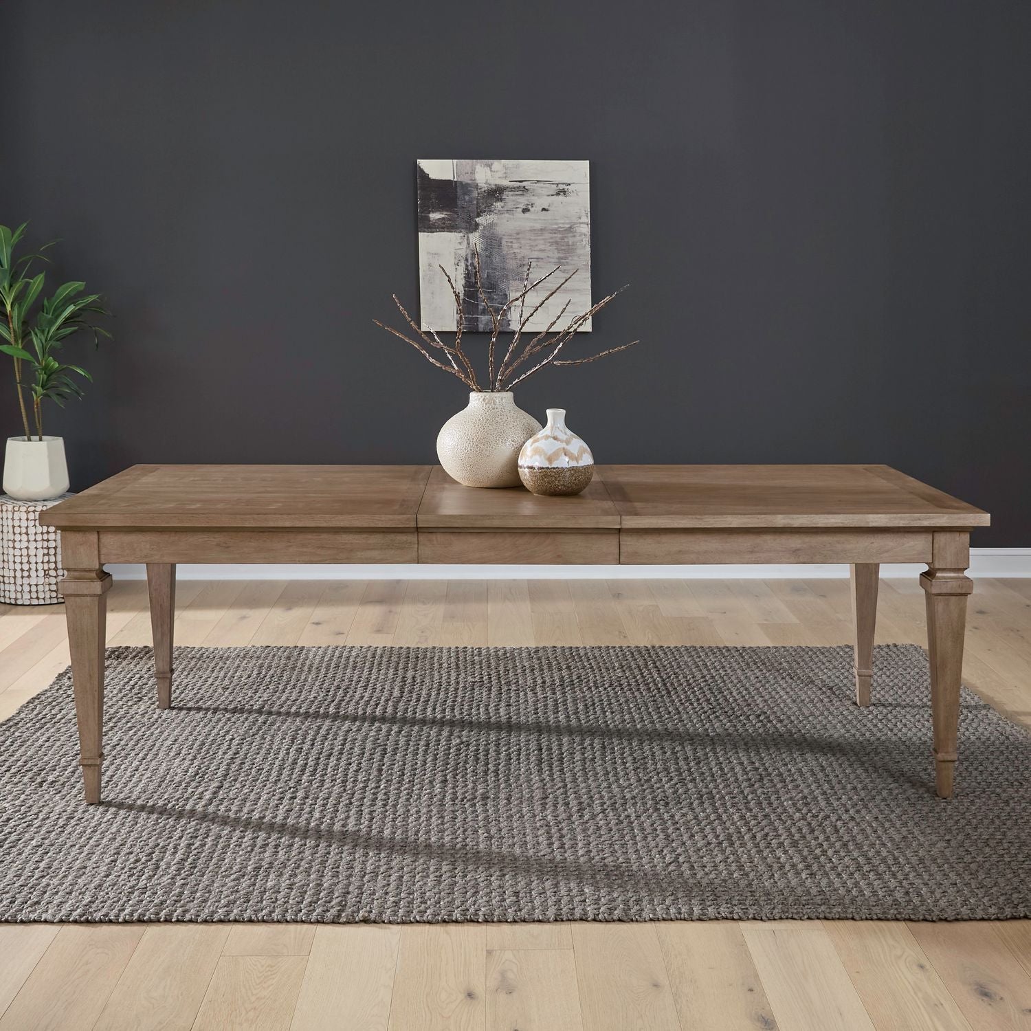 Haven Hills - Rectangular Leg Table - Camel Beige