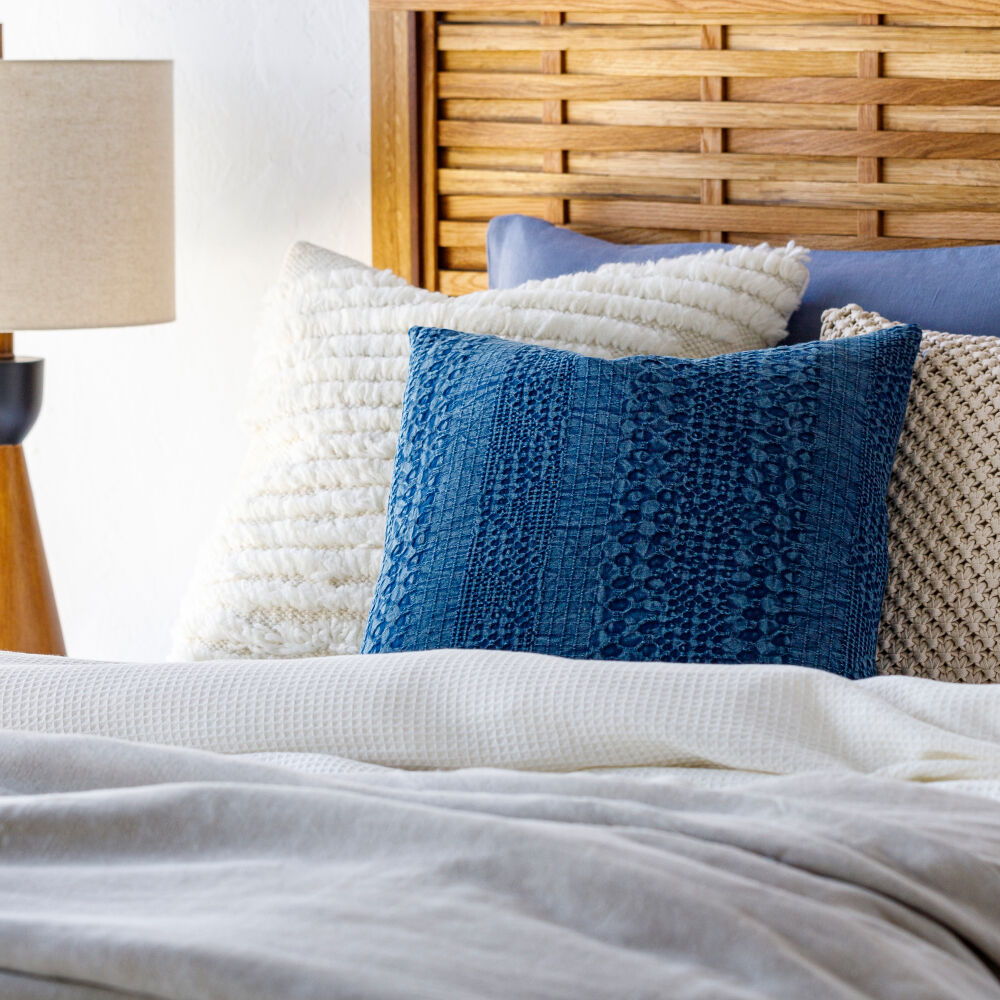 Washed Waffle Pillow