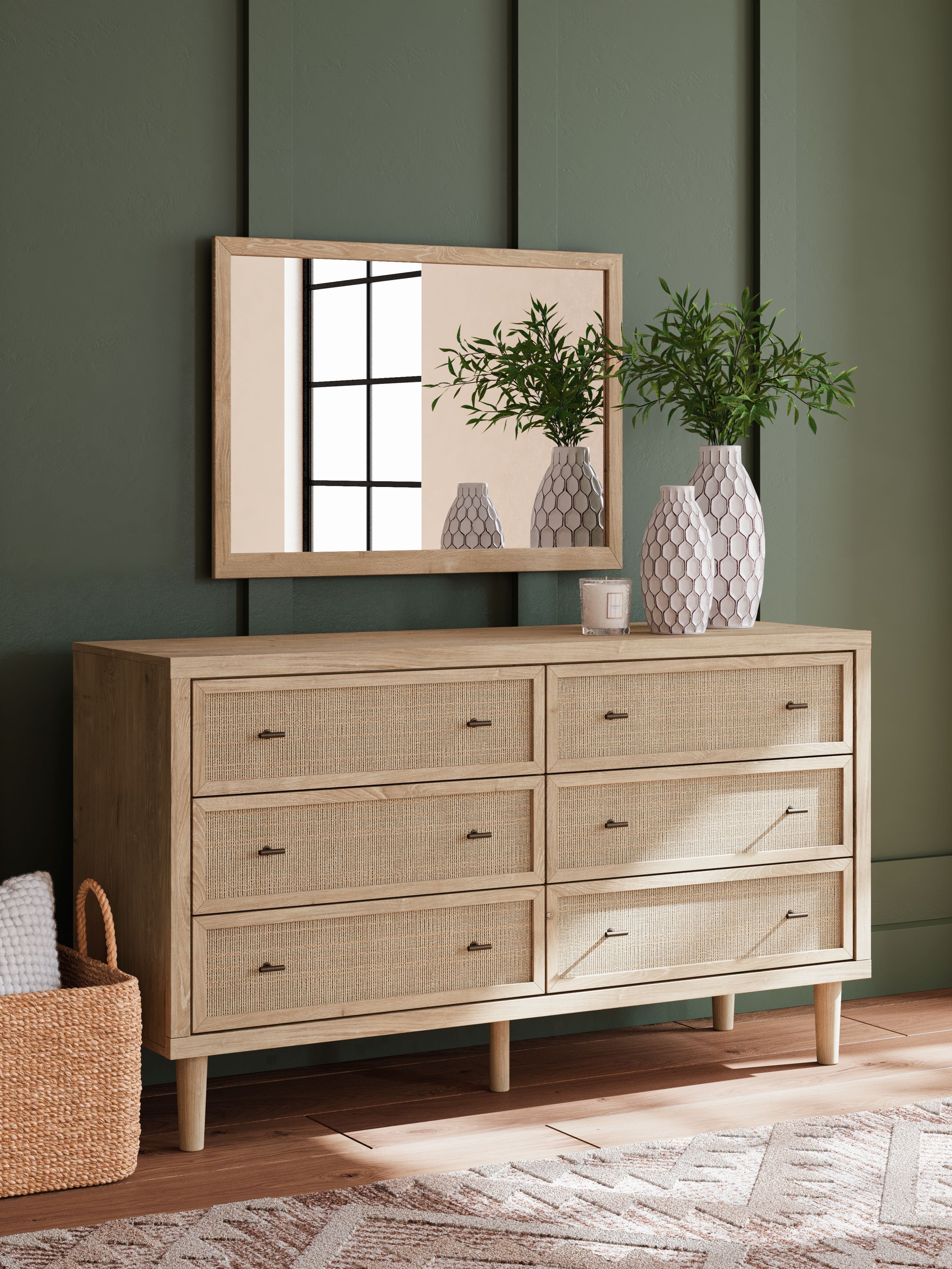 Signature Design by Ashley® Cielden - Two-tone - Dresser And Mirror | Meri Furniture