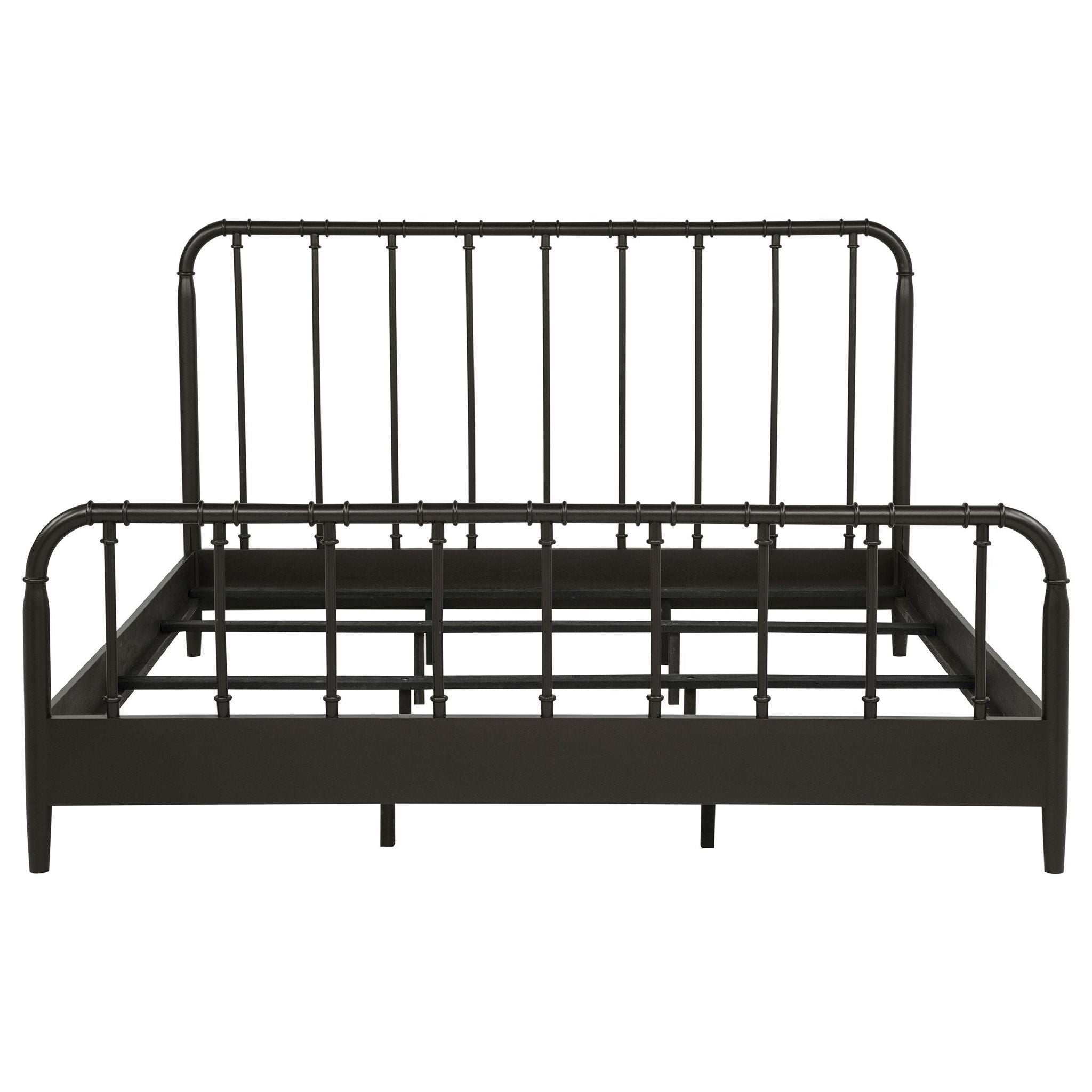 Rocco All Wood Water Pipe Open Frame Eastern King Bed Dark Bronze