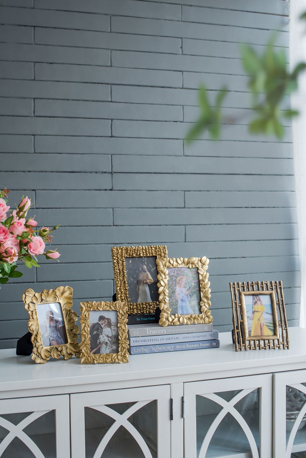 Photo Resin Frame, Opening (Set of 2) - Gold