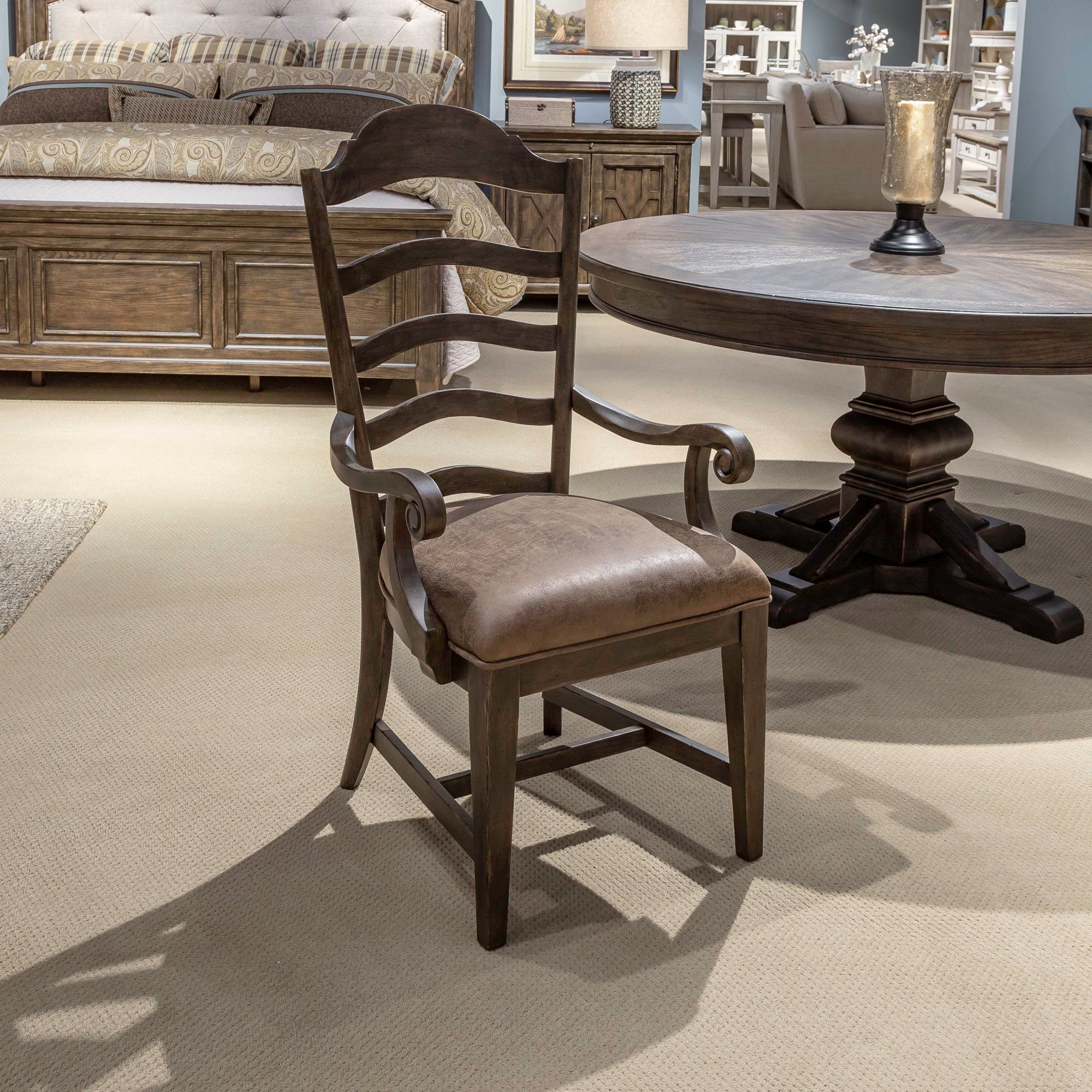 Liberty Furniture Paradise Valley - Upholstered Ladder Back Chair (RTA) | Meri Furniture