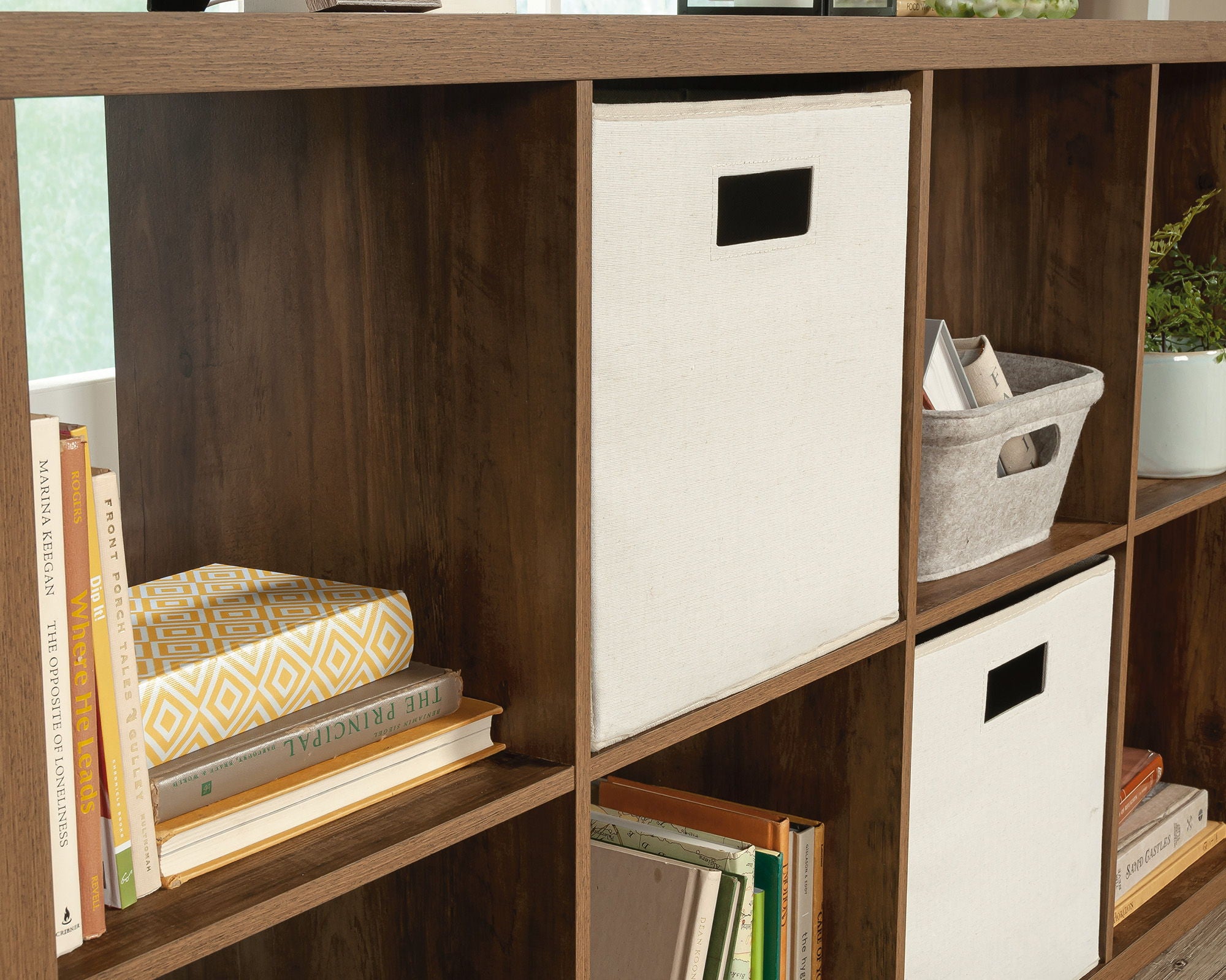8-Cube Organizer Storage Bookcase Rural Pine