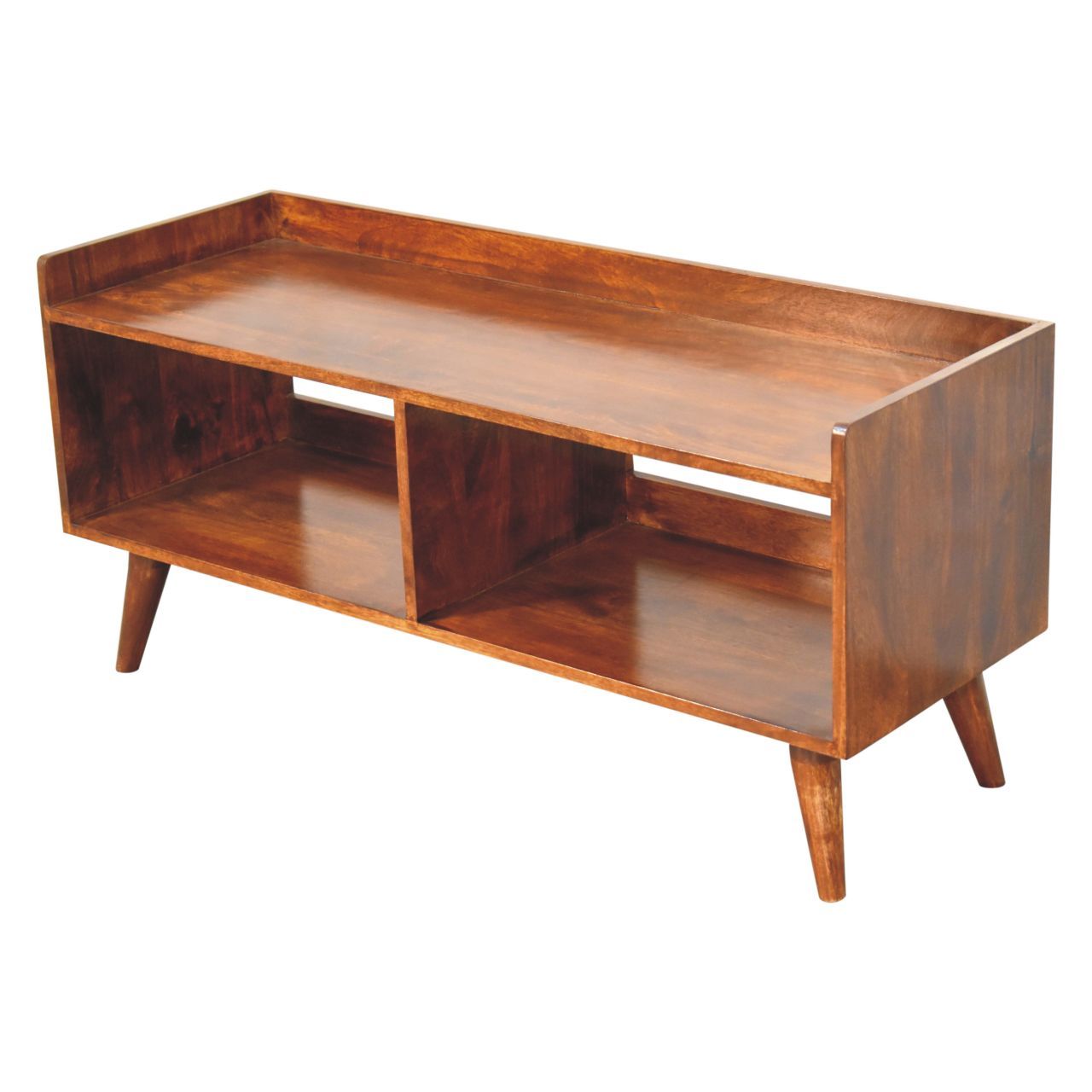 Open Top Media Unit - Brown