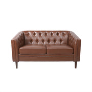 Sophisticated Loveseat With Diamond Stitched Detailing
