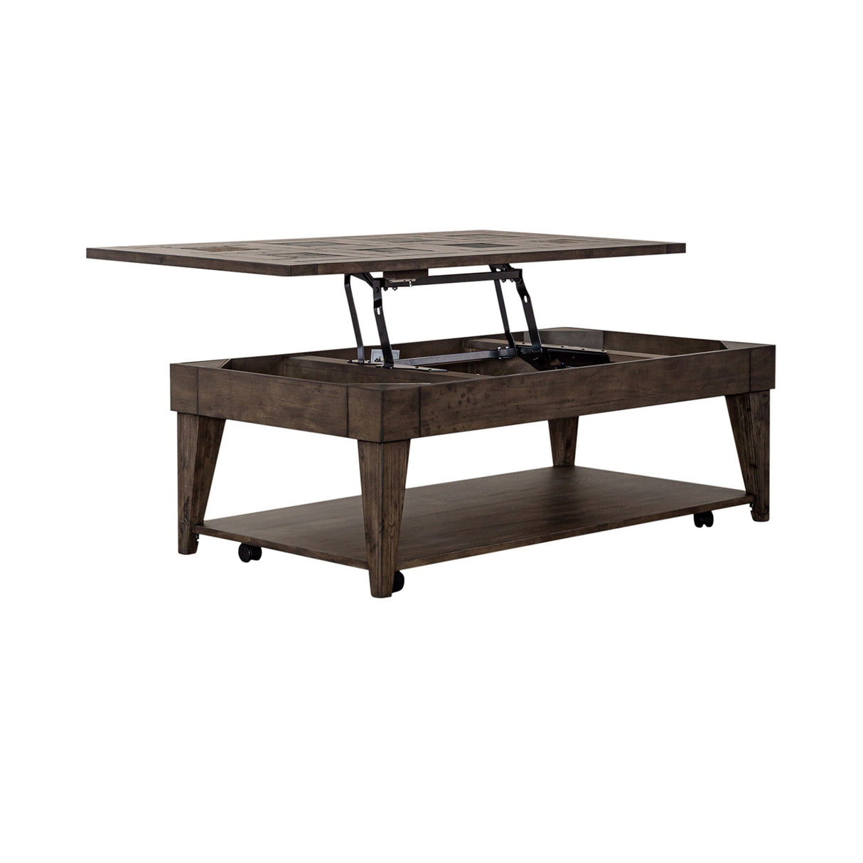 Liberty Furniture Arrowcreek - Lift Top Cocktail Table - Dark Brown | Meri Furniture