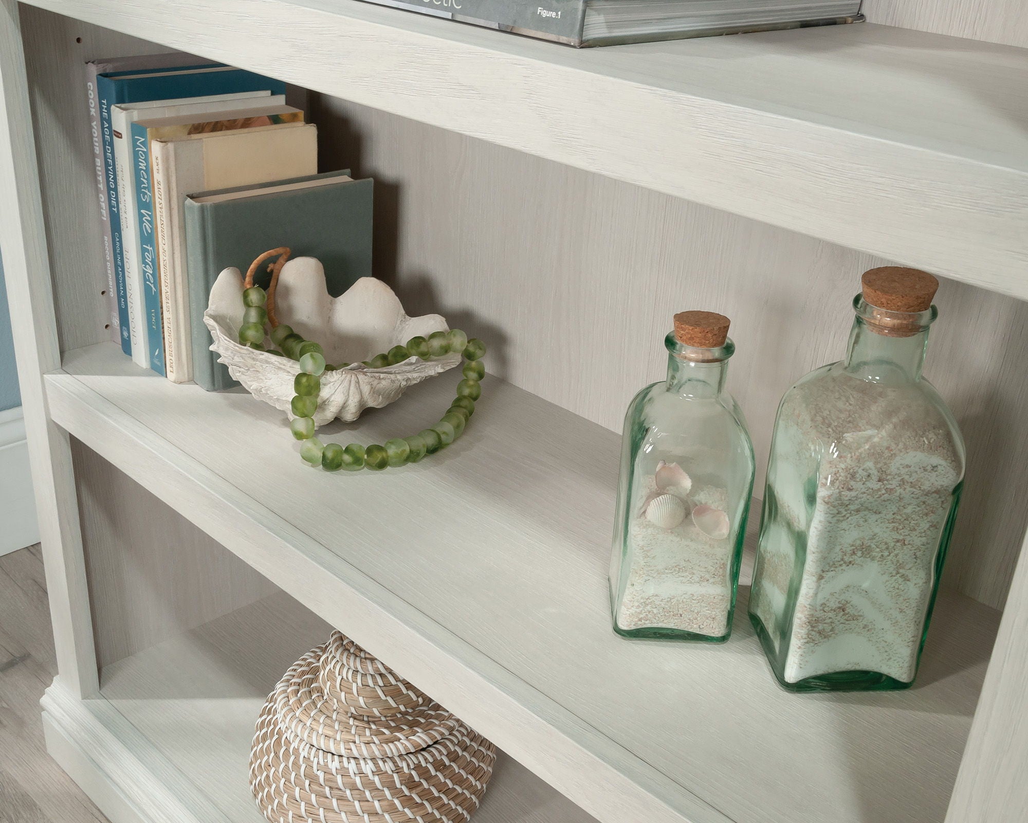 3-Shelf Display Bookcase in Glacier Oak