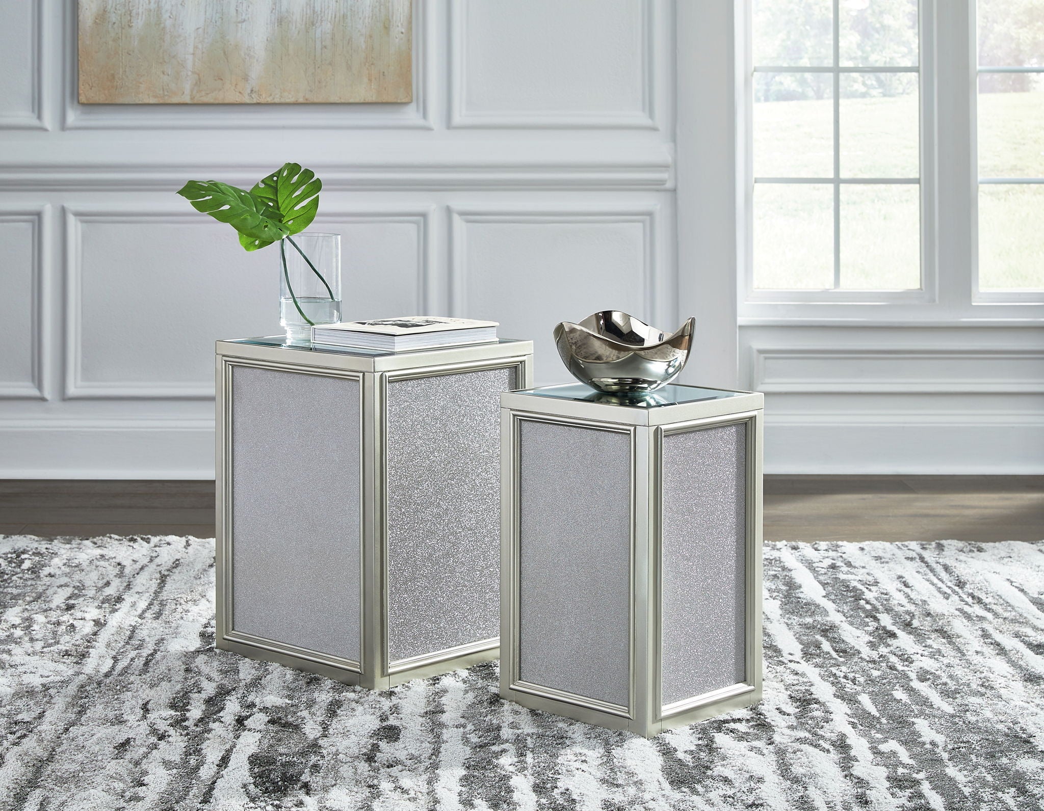 Traleena - Nesting End Tables (Set of 2) - Silver Finish