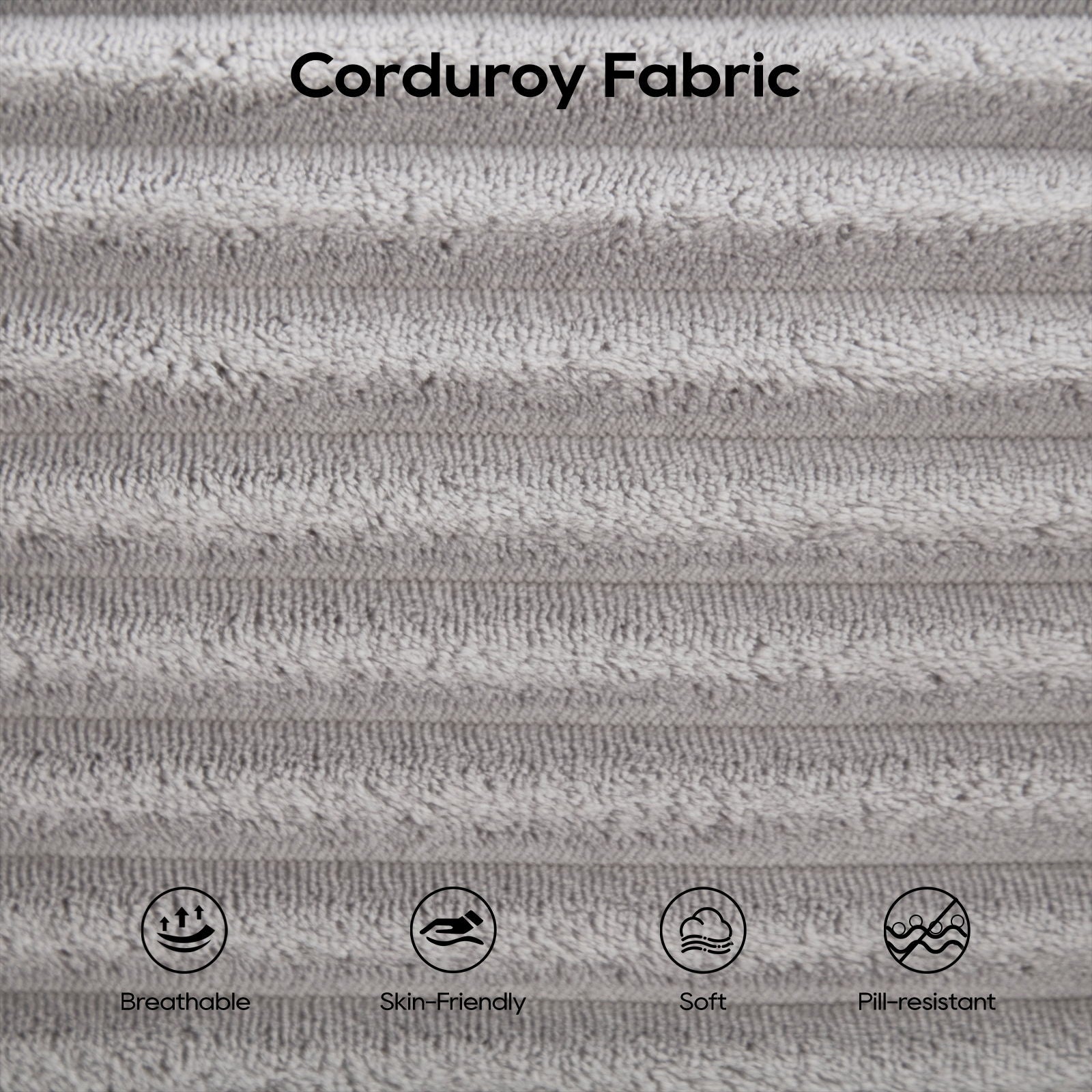 Convertible Loveseat Sofa Bed With Memory Foam & Steel Frame