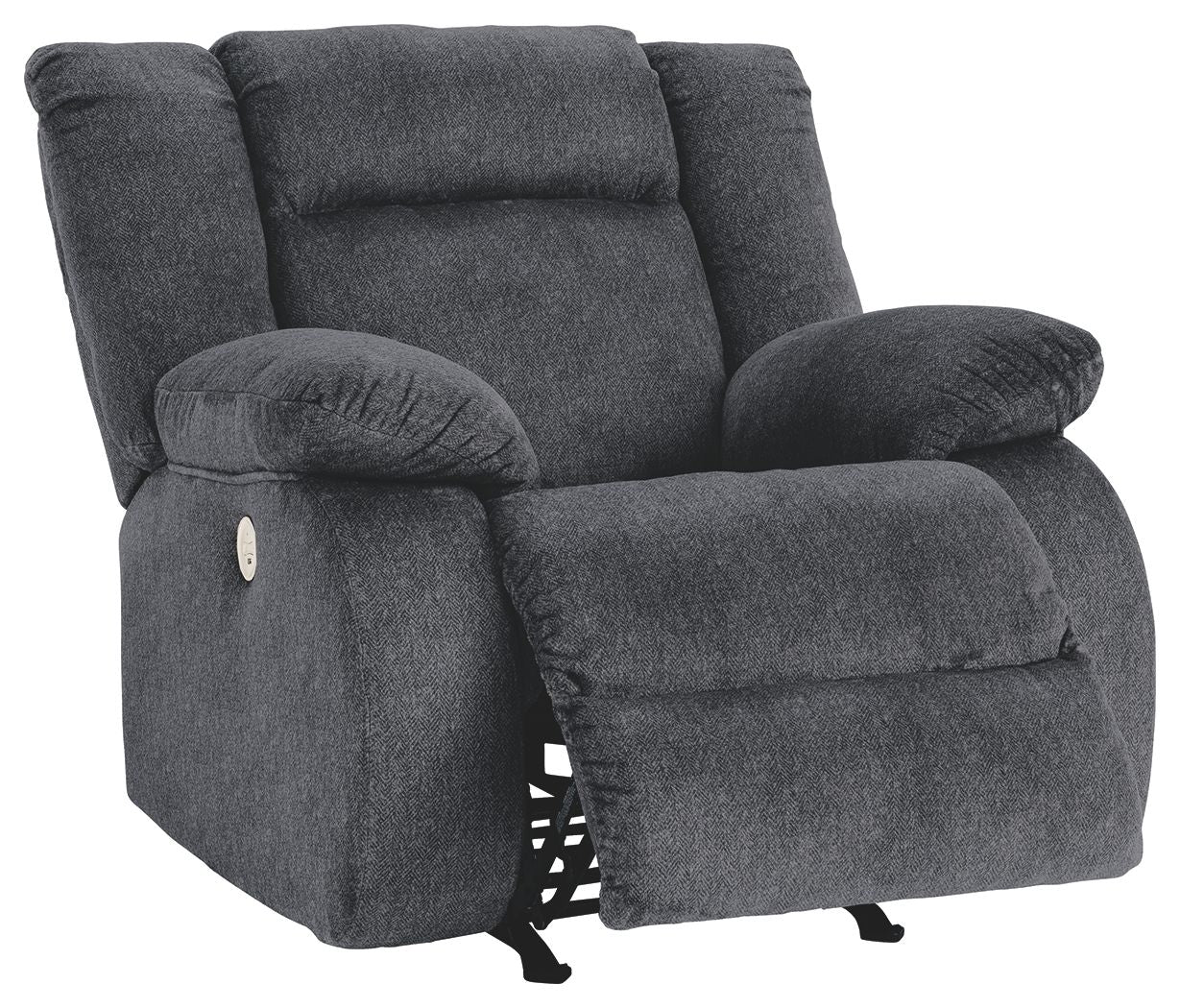Ashley Furniture Burkner - Marine - Power Rocker Recliner | Meri Furniture