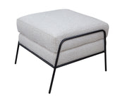 International Furniture Direct Tyne - Ottoman - Light Cream | Meri Furniture