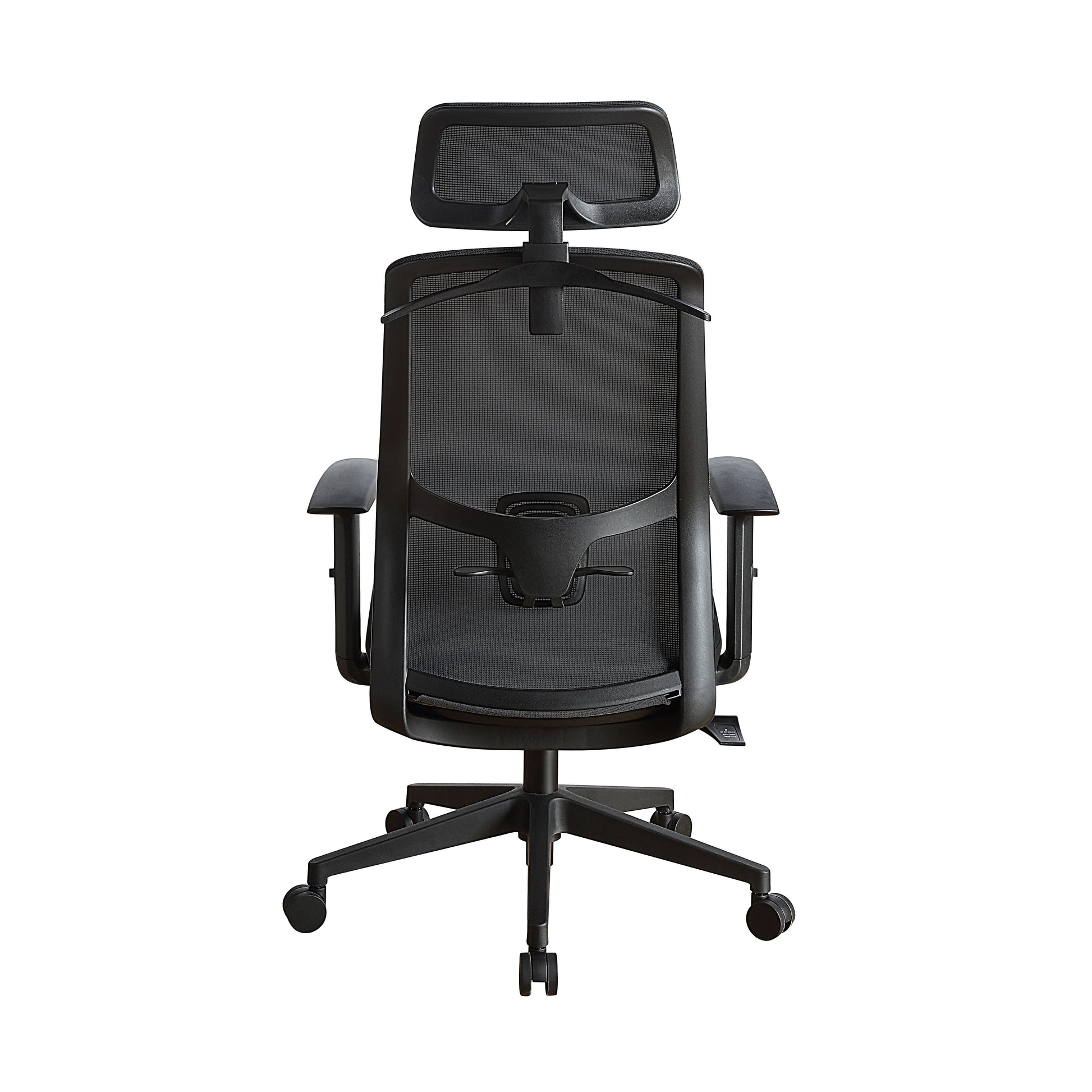 ACME •KD, Office Chair•Seat: Swivel (360 Degrees), and Adjustable Height•Padded Seat Cushion•Back Cushion w/Breathable Mesh Material•5-Star Base w/Casters•Seat Cushion Thickness: 3"•Adjustable Headrest(3 Angels & 6 cm) & Armrest(8 cm) | Meri Furniture