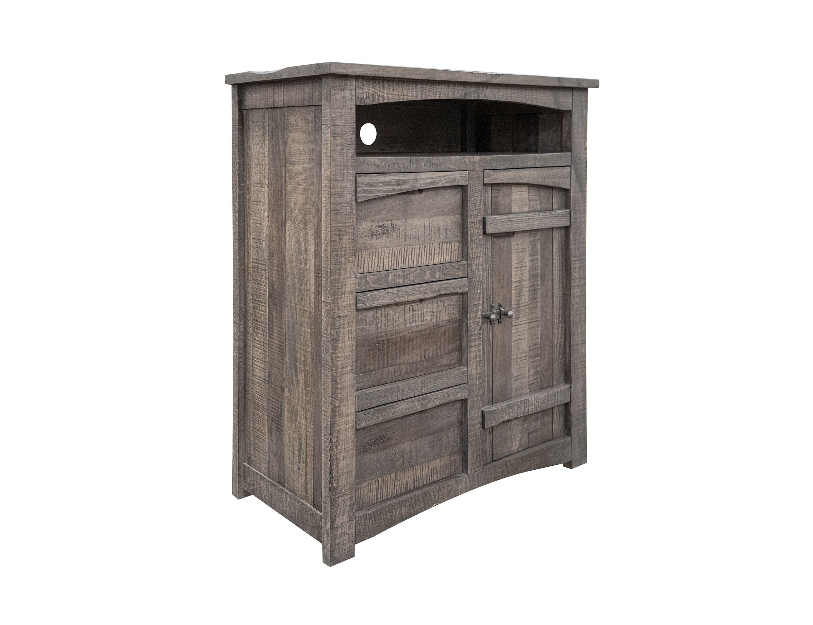 International Furniture Direct San Antonio - Chest With 3 Drawers - Dark Gray | Meri Furniture