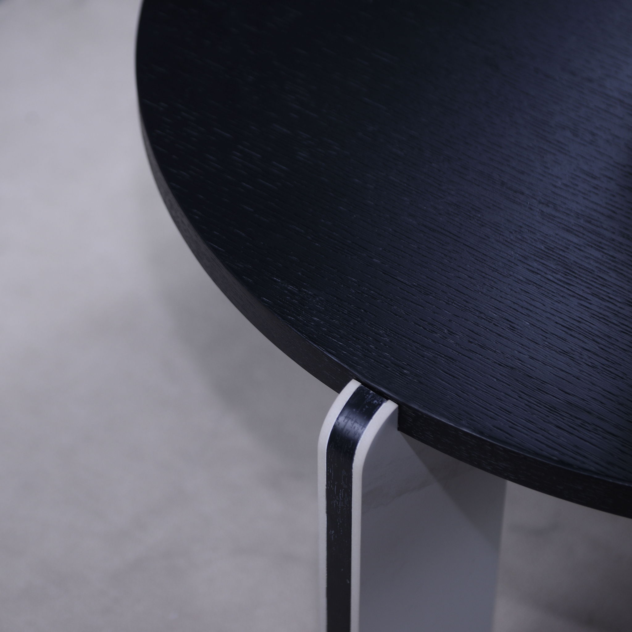 Round Coffee & End Table Set - Black