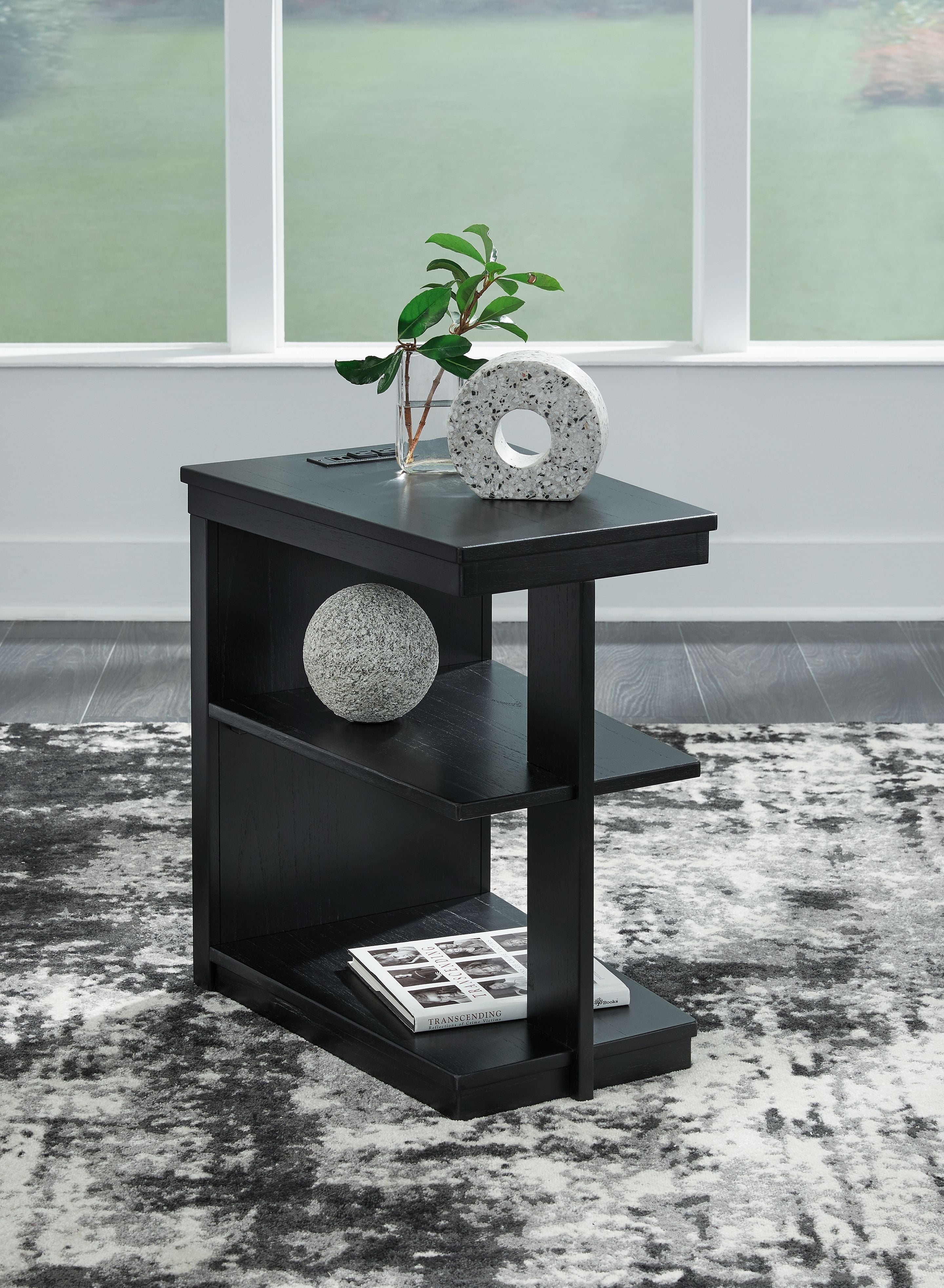 Signature Design by Ashley® Winbardi - Black - Chair Side End Table | Meri Furniture