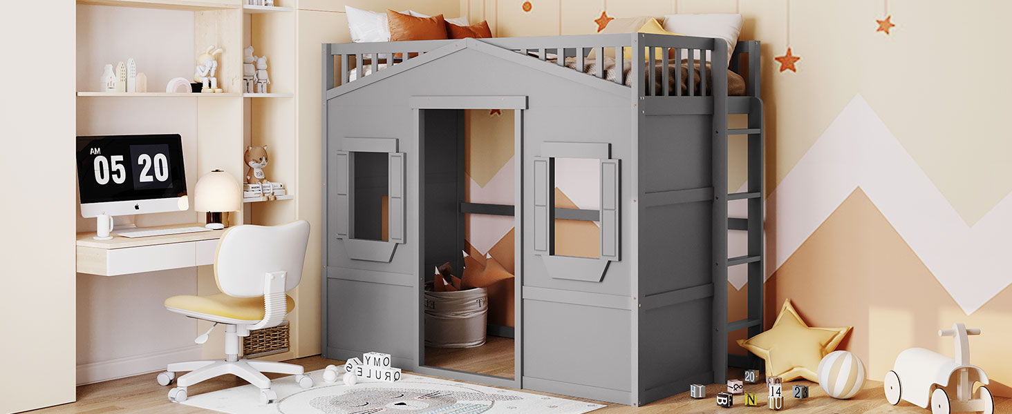 House Loft Bed With Ladder