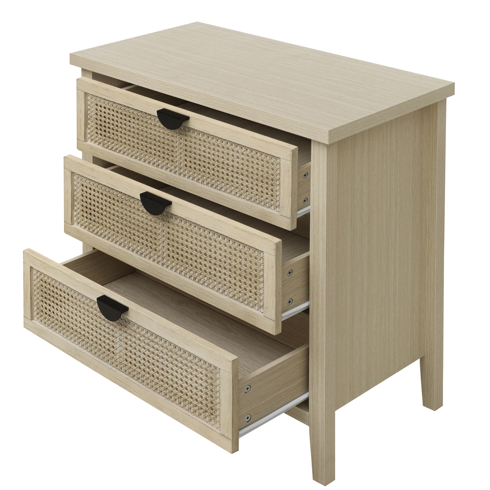 3 Drawer Cabinet, Suitable For Bedroom - Natural